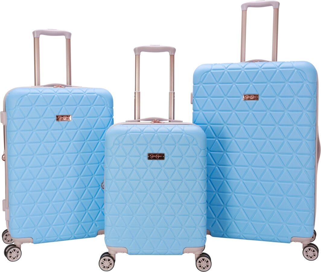 Jessica Simpson Dreamer 3 Piece Hardside Luggage Set - Light Blue