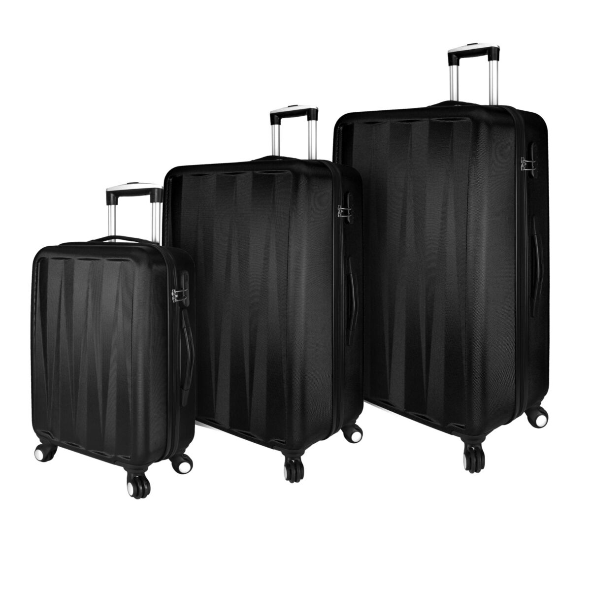 Elite Luggage Verdugo 3-Pc. Hardside Luggage Spinner Set - Black