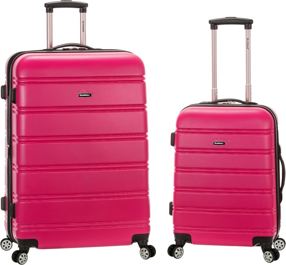 Rockland 2-Pc. Hardside Luggage Set - Dark Pink