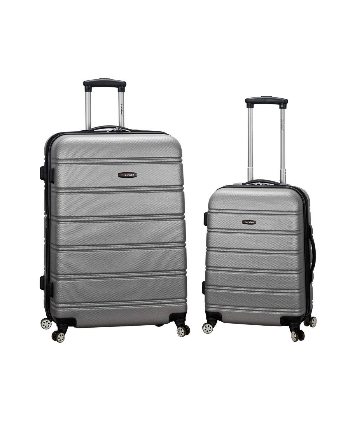 Rockland 2-Pc. Hardside Luggage Set - Silver
