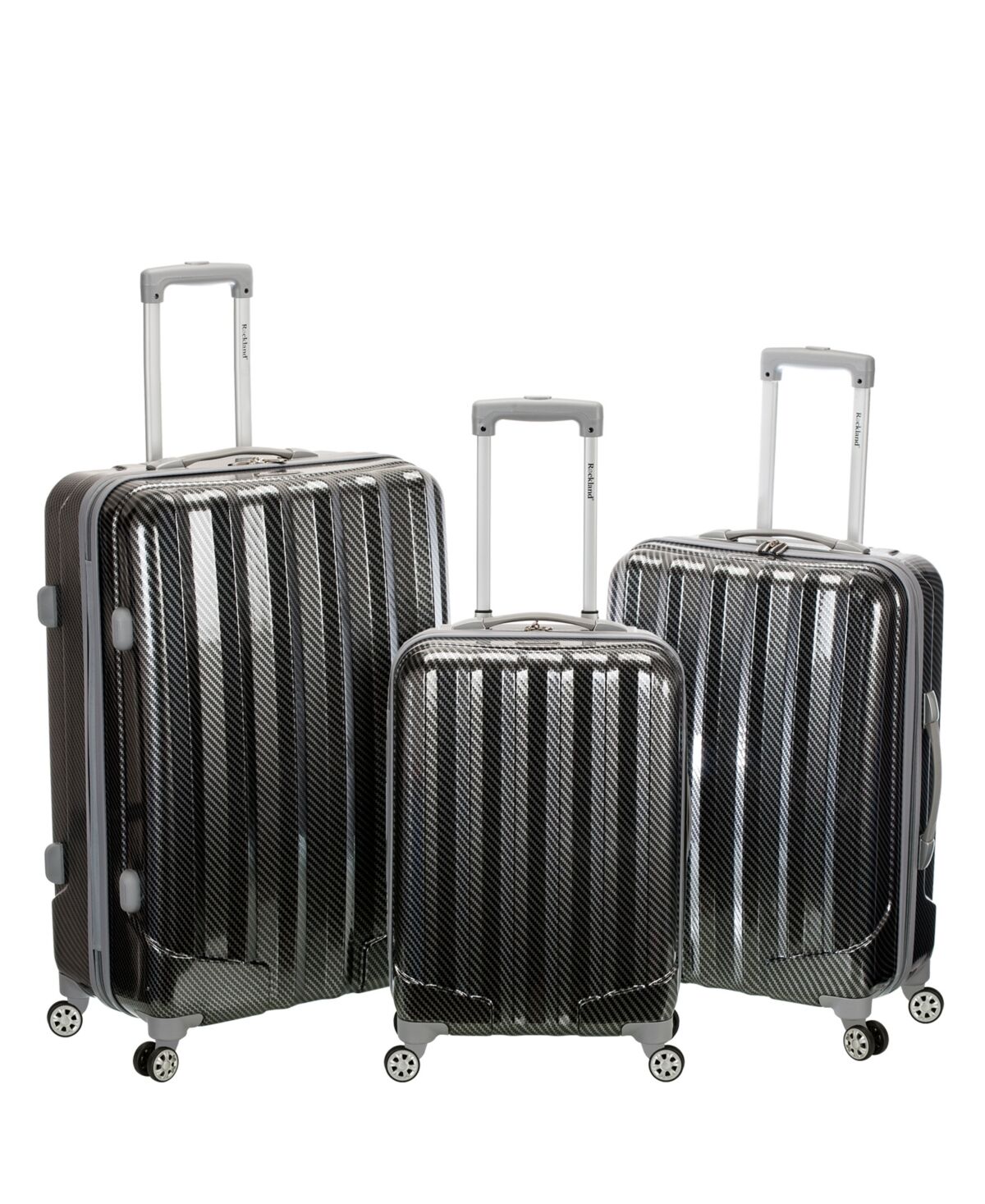 Rockland 3-Pc. Hardside Luggage Set - Fiber