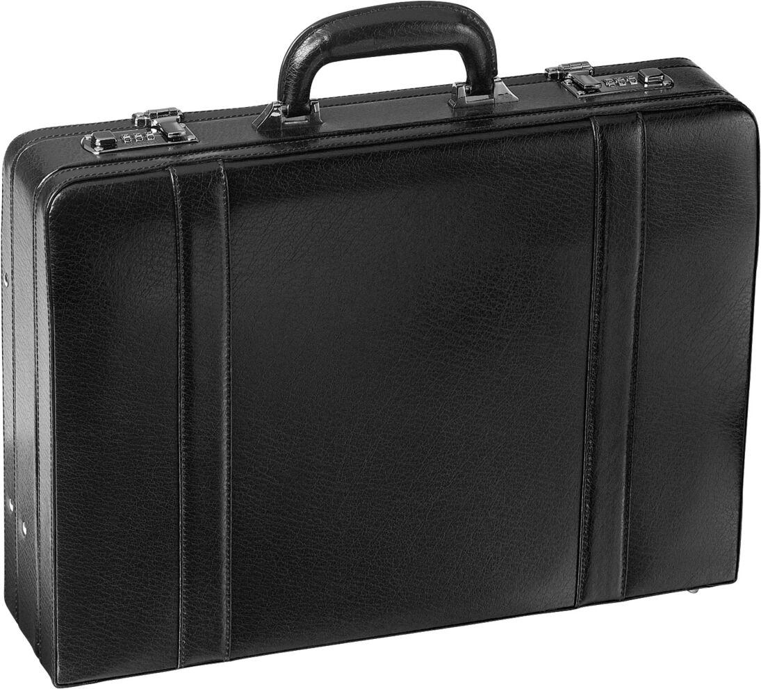 Mancini Business Collection Expandable Attache Case - Black