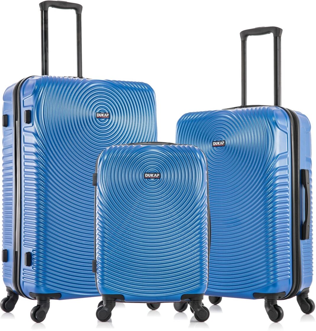 Dukap InUSA Inception Lightweight Hardside Spinner Luggage Set, 3 piece - Blue