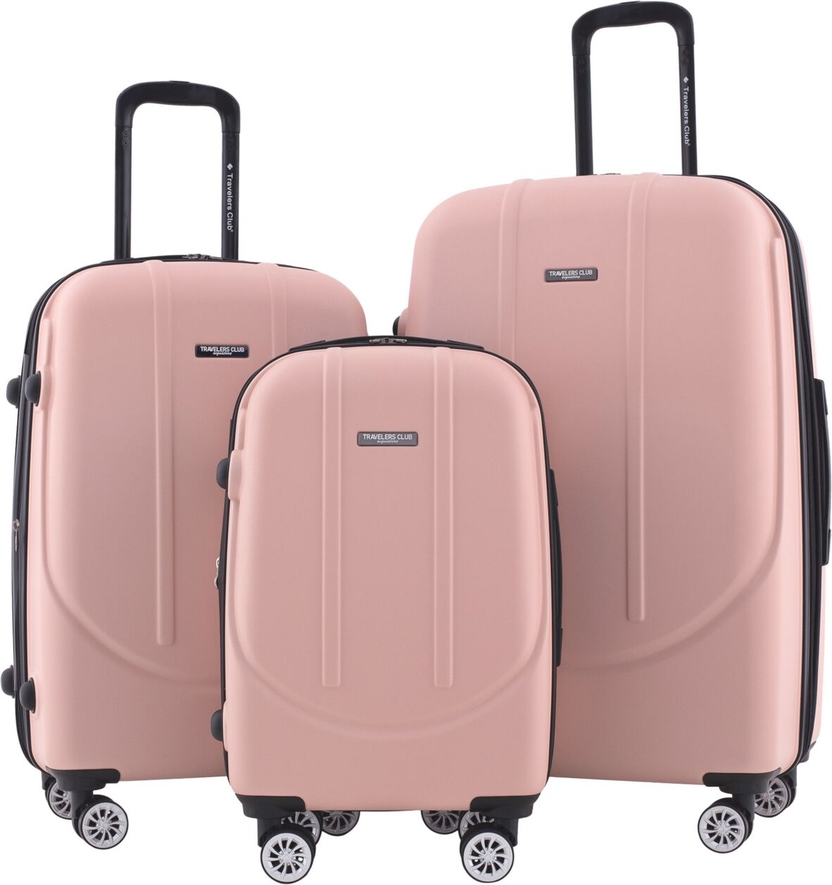 Travelers Club Traveler's Club Falkirk 3pc. Hardside Expandable Luggage Set - Nude Blush