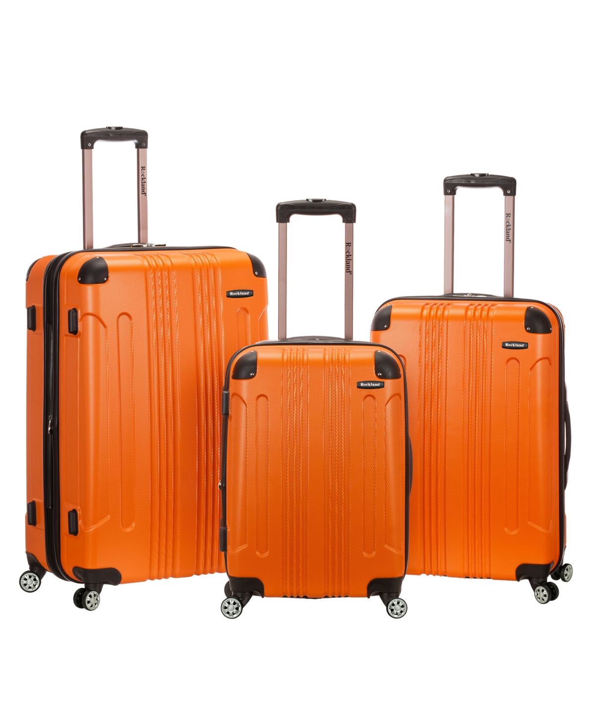 Rockland Sonic 3-Pc. Hardside Luggage Set - Orange