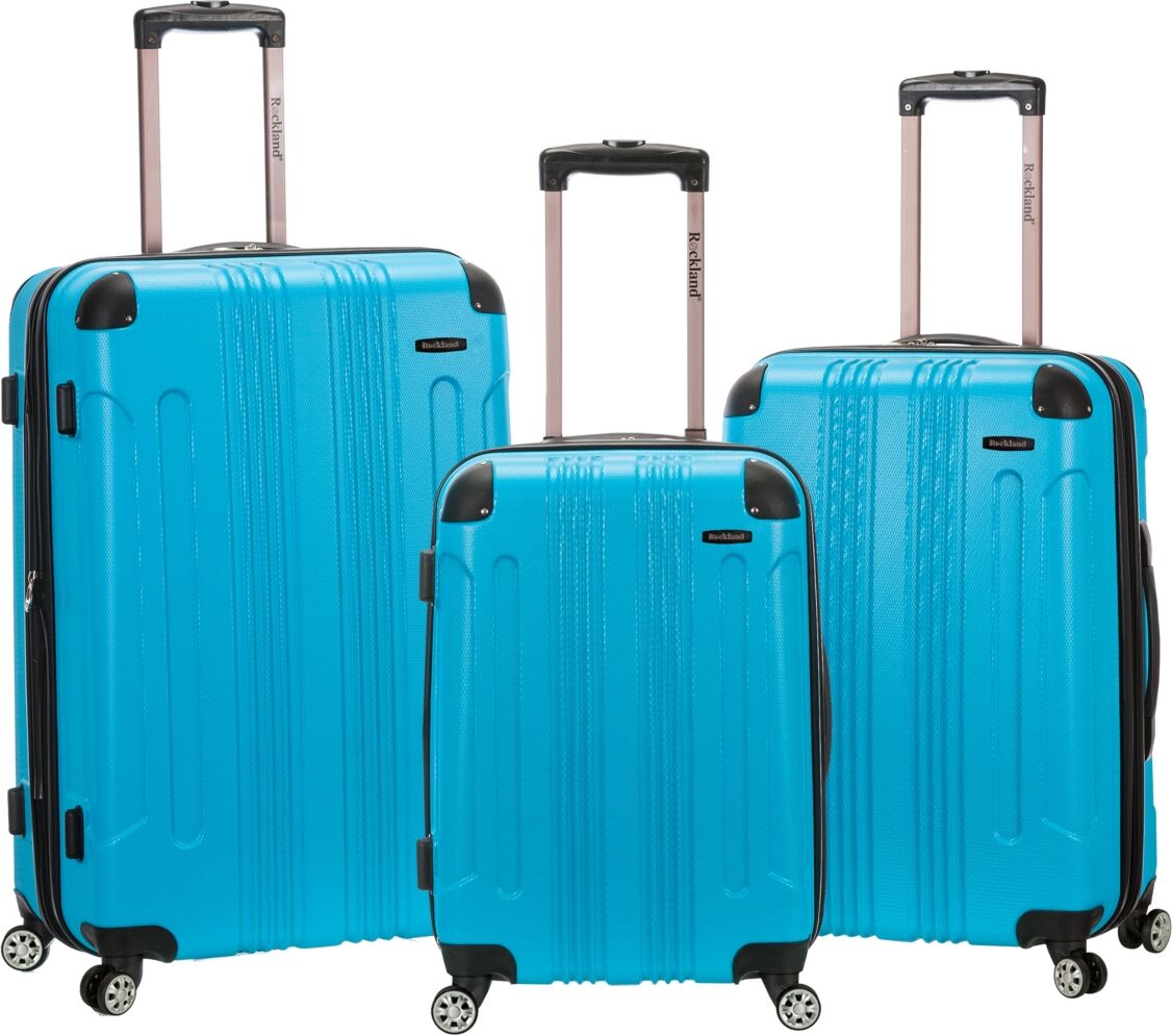 Rockland Sonic 3-Pc. Hardside Luggage Set - Turquoise