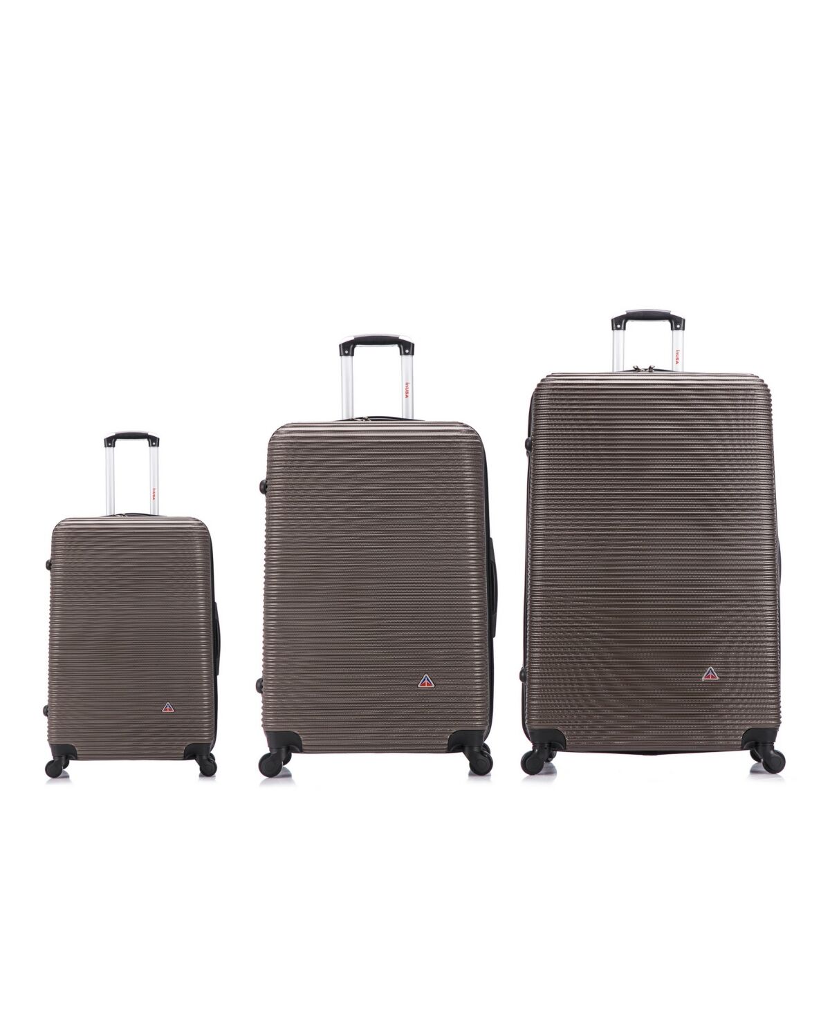 InUSA Royal 3-Pc. Lightweight Hardside Spinner Luggage Set - Brown