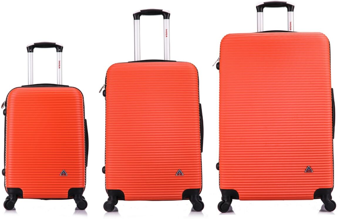 InUSA Royal 3-Pc. Lightweight Hardside Spinner Luggage Set - Orange