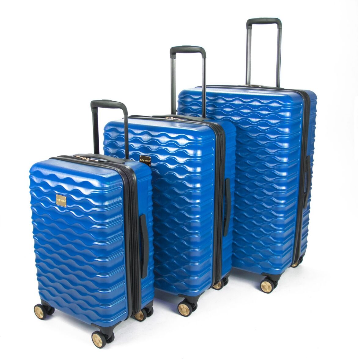 Kathy Ireland Maisy Hardside Luggage Set, 3 Piece - Blue