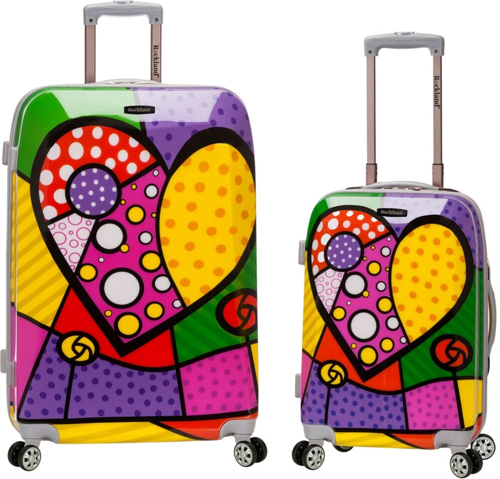 Rockland 2-Pc. Hardside Luggage Set - Pink Multi