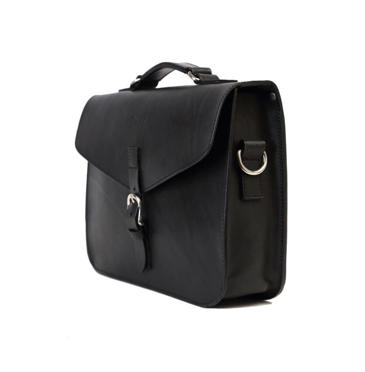 The Dust Company Leather Briefcase - Black