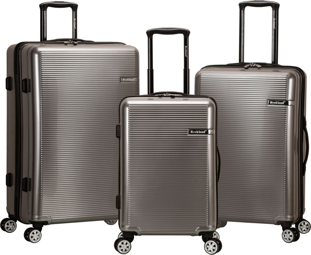 Rockland Horizon 3-Pc. Hardside Luggage Set - Silver