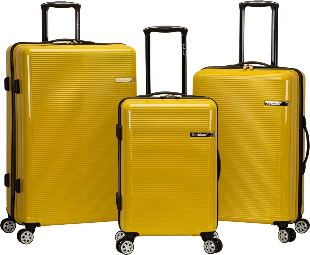 Rockland Horizon 3-Pc. Hardside Luggage Set - Yellow