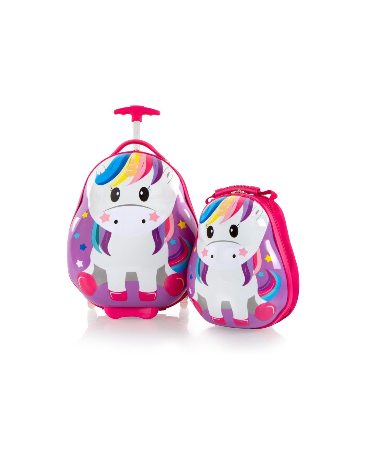 Heys Travel Tots 2 Piece Unicorn Lightweight Kids Luggage and Backpack Set - Pink, Multi