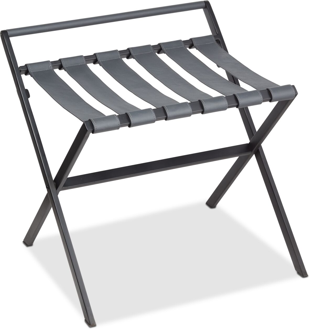 Roselli Trading Company Black Powder-Coated Luggage Rack - Black