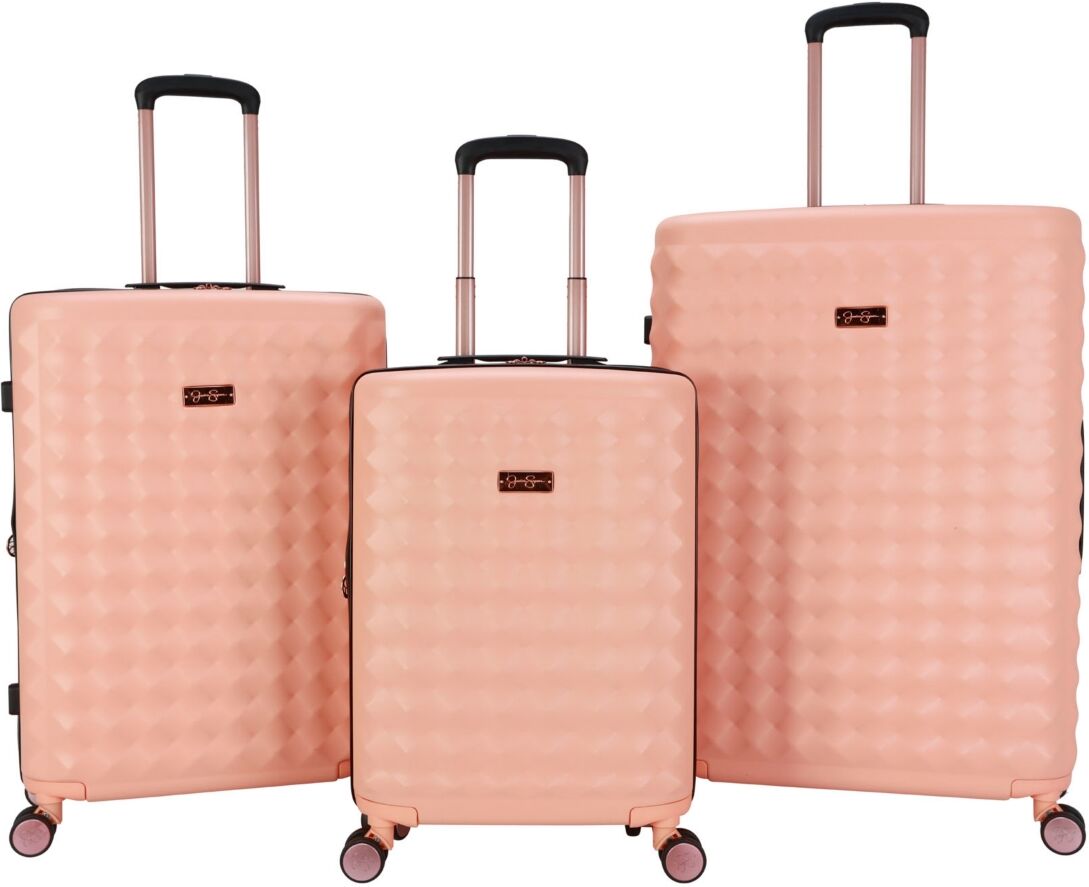 Jessica Simpson Vibrance 3 Piece Hardside Luggage Set - Papaya Punch