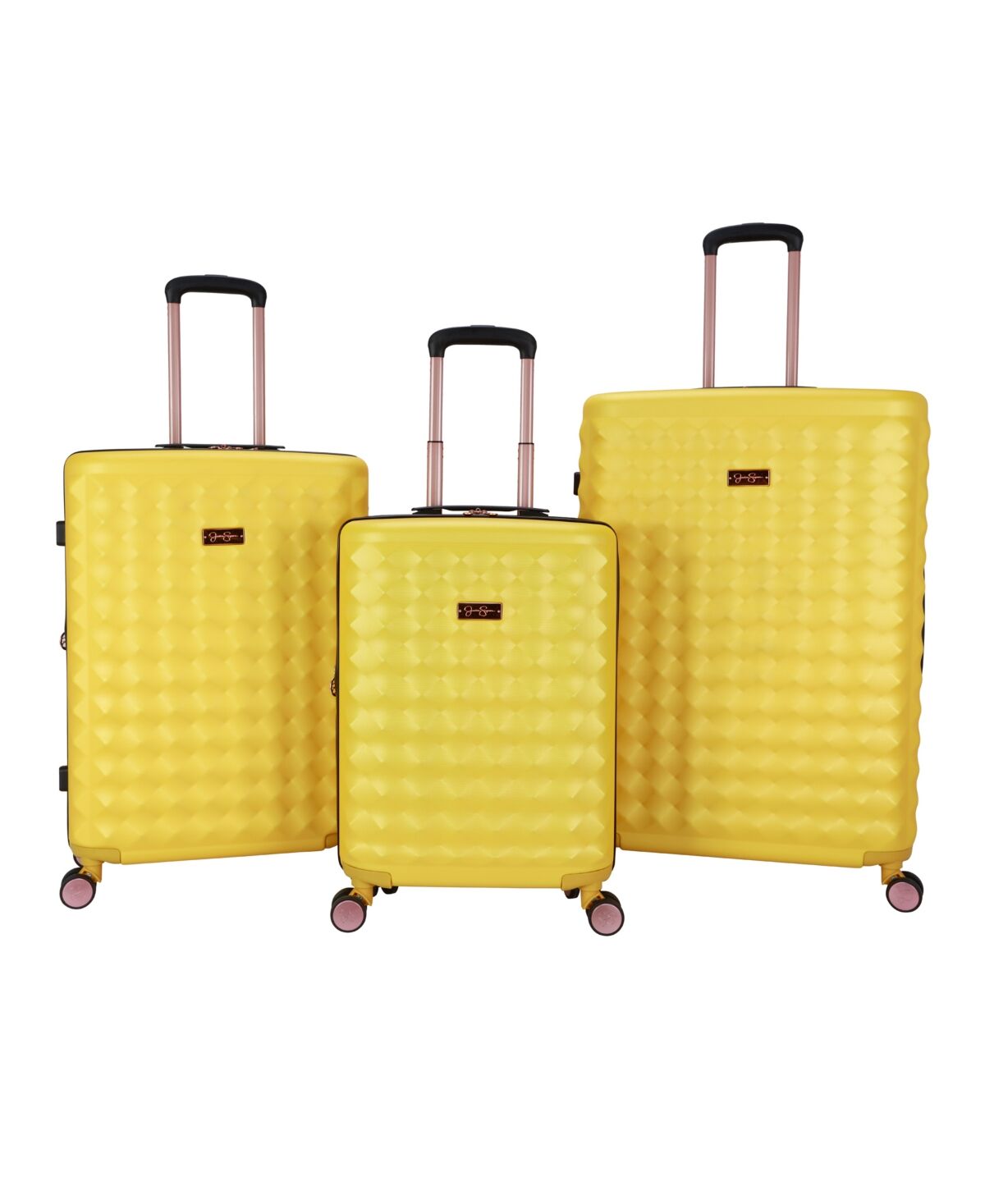 Jessica Simpson Vibrance 3 Piece Hardside Luggage Set - Yellow