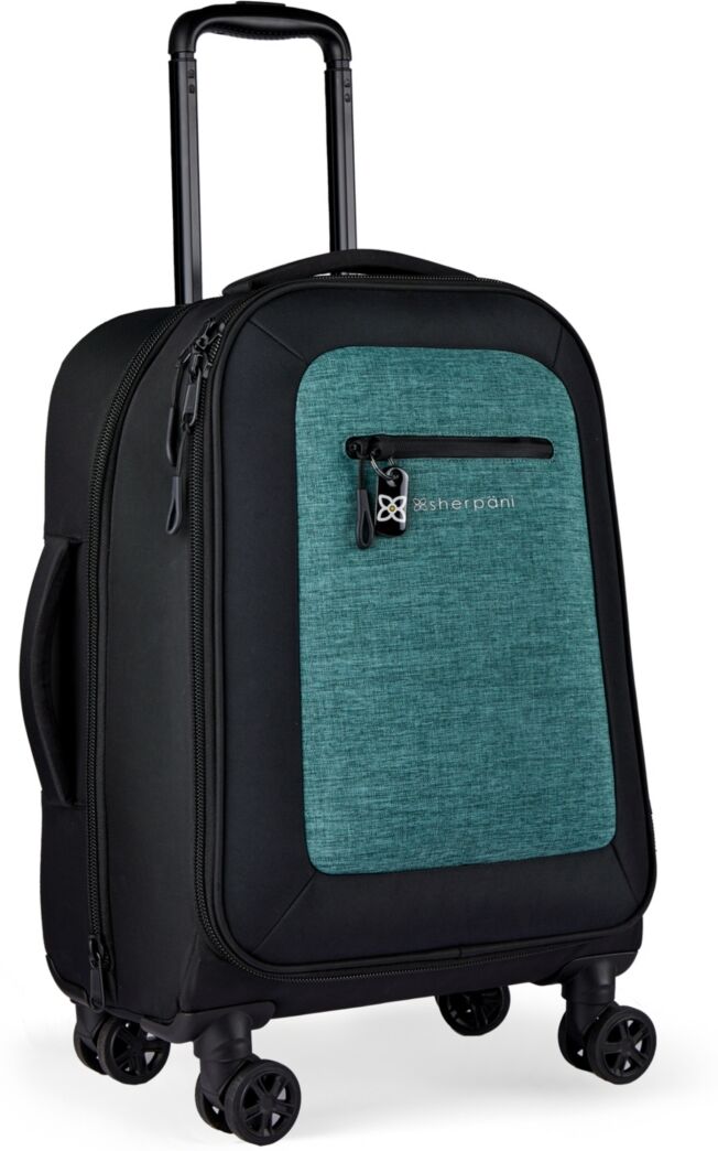 Sherpani Latitude Recycled 4-wheeled Carry-On Luggage Bag - Teal