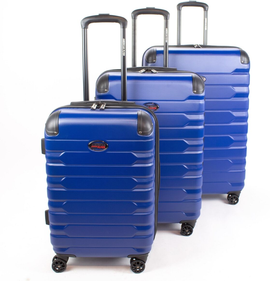 American Flyer Mina 3-Piece Hardside Luggage Set - Blue