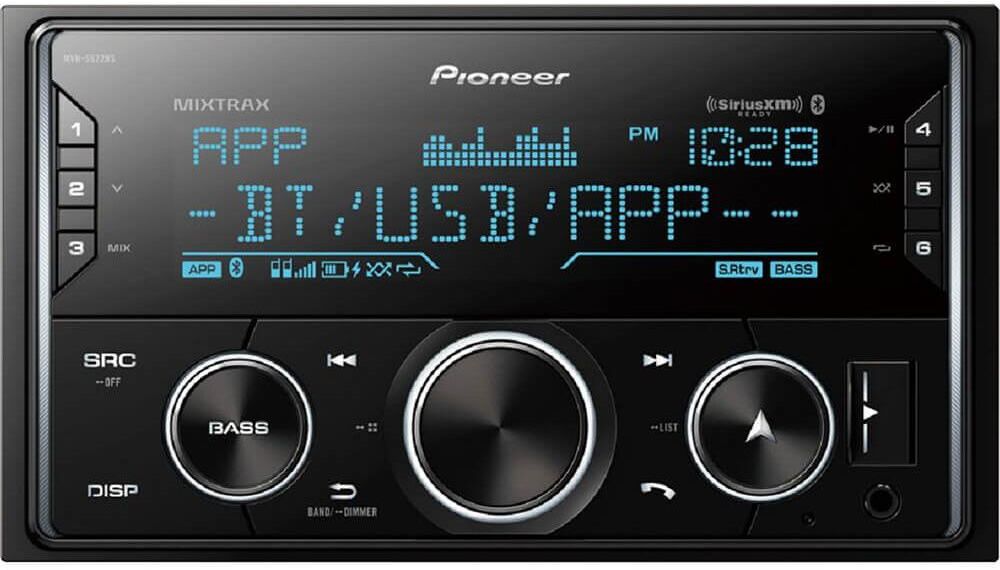 Pioneer Black Double Din Digital Media Receiver With Built-In Bluetooth - Black