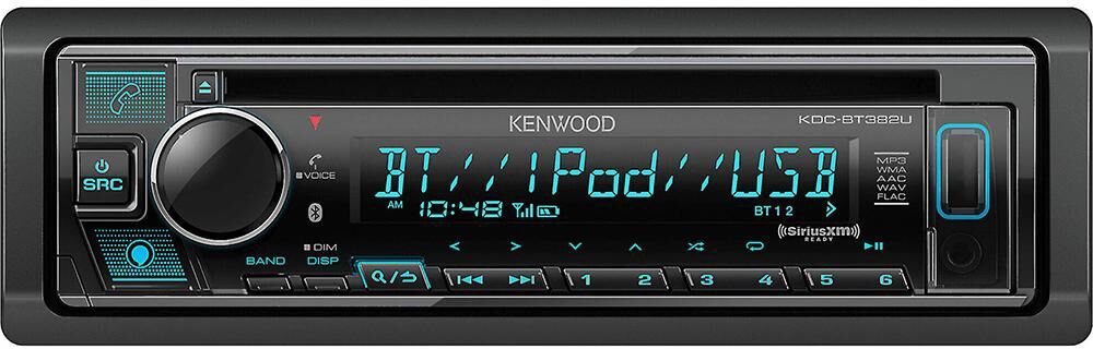 Kenwood Kdc-BT382U Receiver with Bluetooth - Black