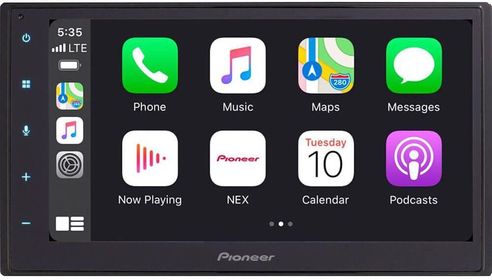 Pioneer 6.8 inch Digital Media Receiver With Apple Carplay and Android Auto - Black