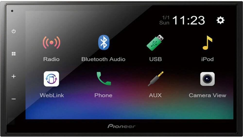 Pioneer 6.8 inch Bluetooth Digital Media Touchscreen Receiver - Black - Black