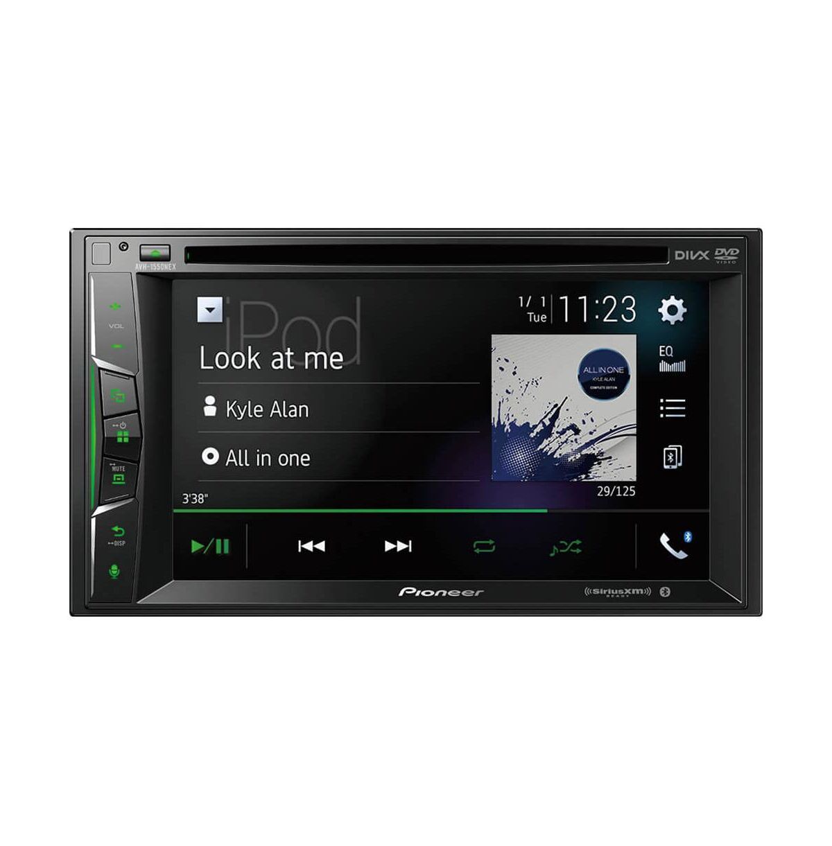 Pioneer 6.2 inch Amazon Alexa, Apple CarPlay, Bluetooth, SiriusXM-Ready Multimedia Dvd Receiver - Black