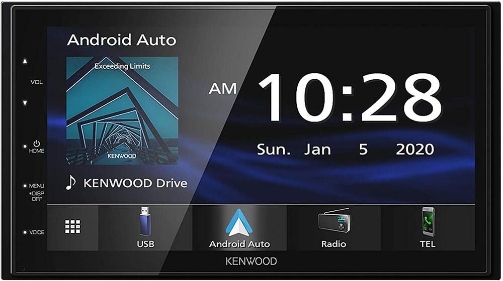 Kenwood 6.8 inch Digital Multimedia Receiver with Bluetooth - Black