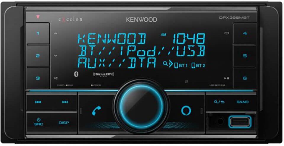 Kenwood 2-din Media Receiver with Bluetooth and Alexa - Black