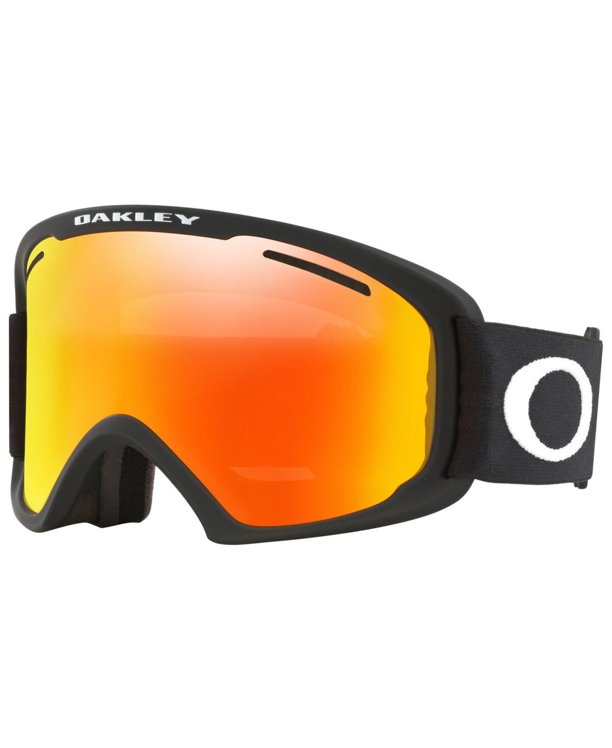 Oakley Unisex O-Frame 2.0 Pro Snow Goggles - MATTE BLACK/FIRE IRIDIUM  PERSIMMON