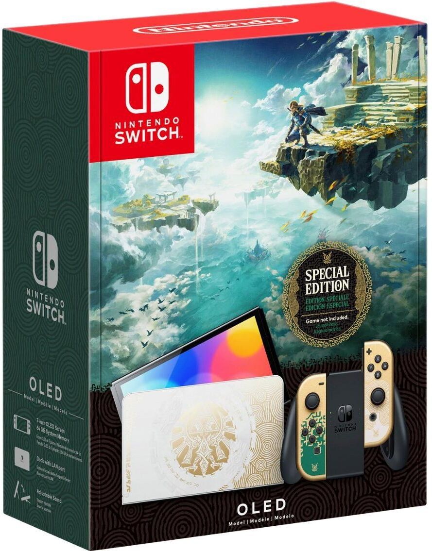 Nintendo Switch Oled Console - The Legend of Zelda: Tears of the Kingdom Edition - Green - Green