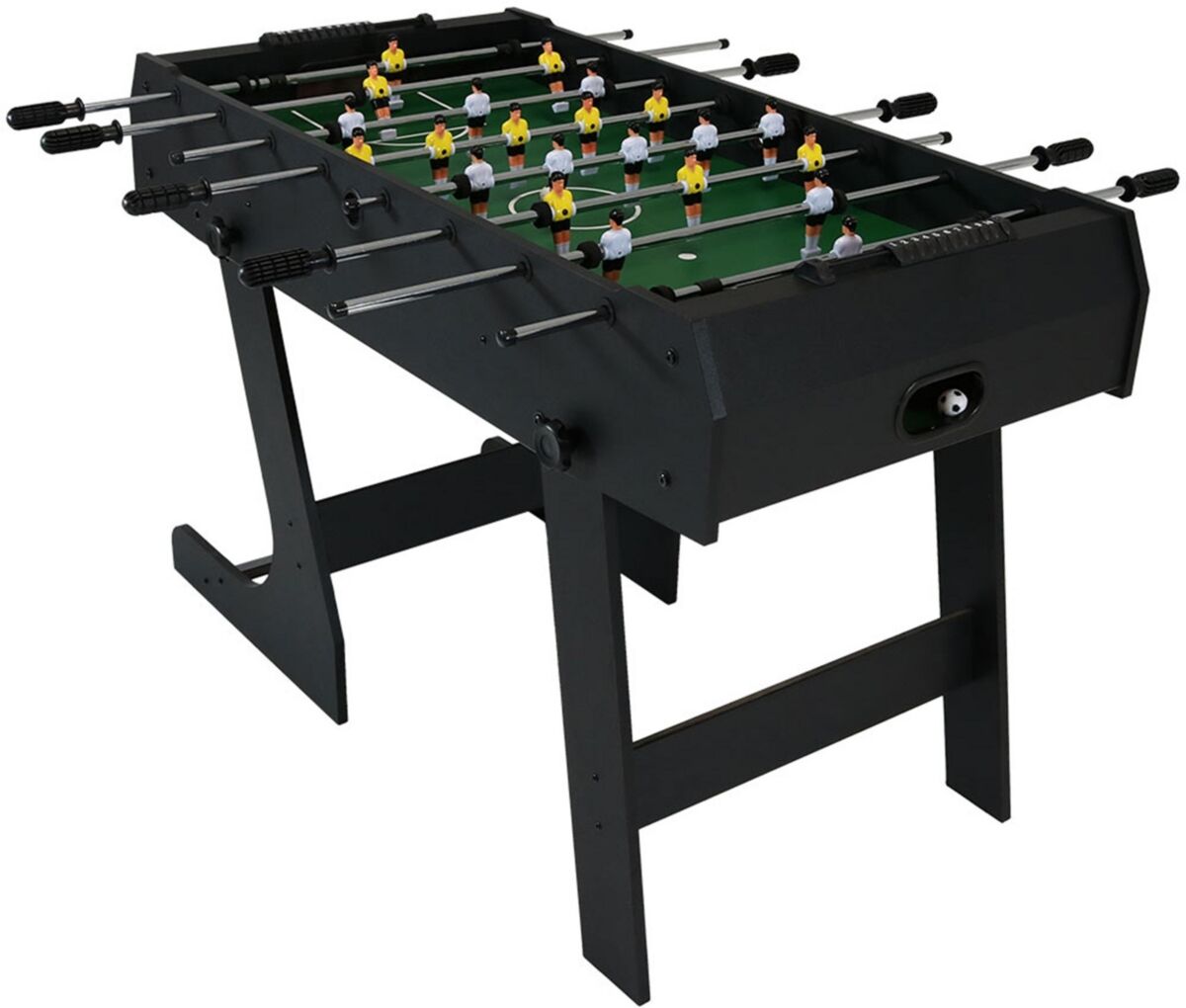 Sunnydaze Decor 48 in Folding Indoor Foosball Game Table - Black