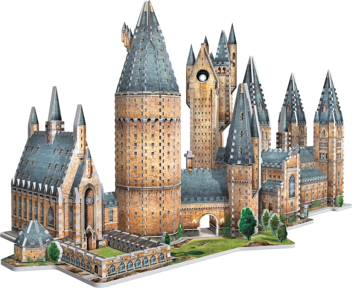 University Games Wrebbit Harry Potter Collection Hogwarts Castle 2 3D Puzzles Great Hall and Astronomy Tower, 1725 Pieces