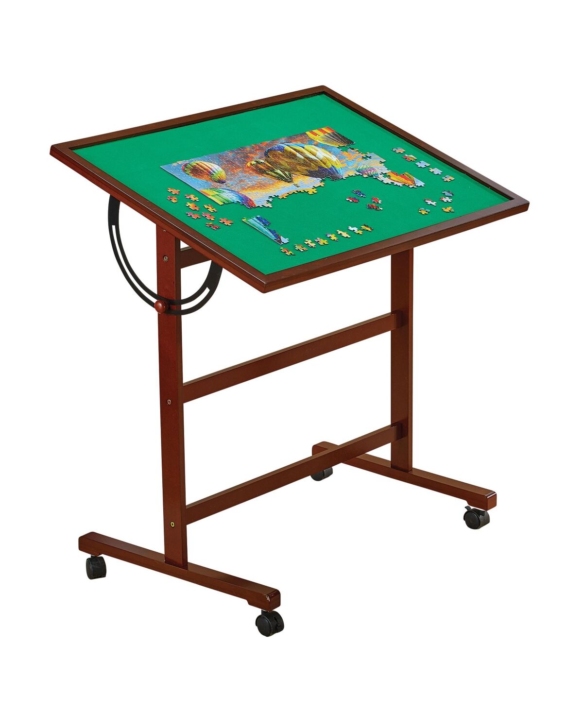 Collections Etc Adjustable Portable Jigsaw Puzzle Tilting Table Brown - Brown