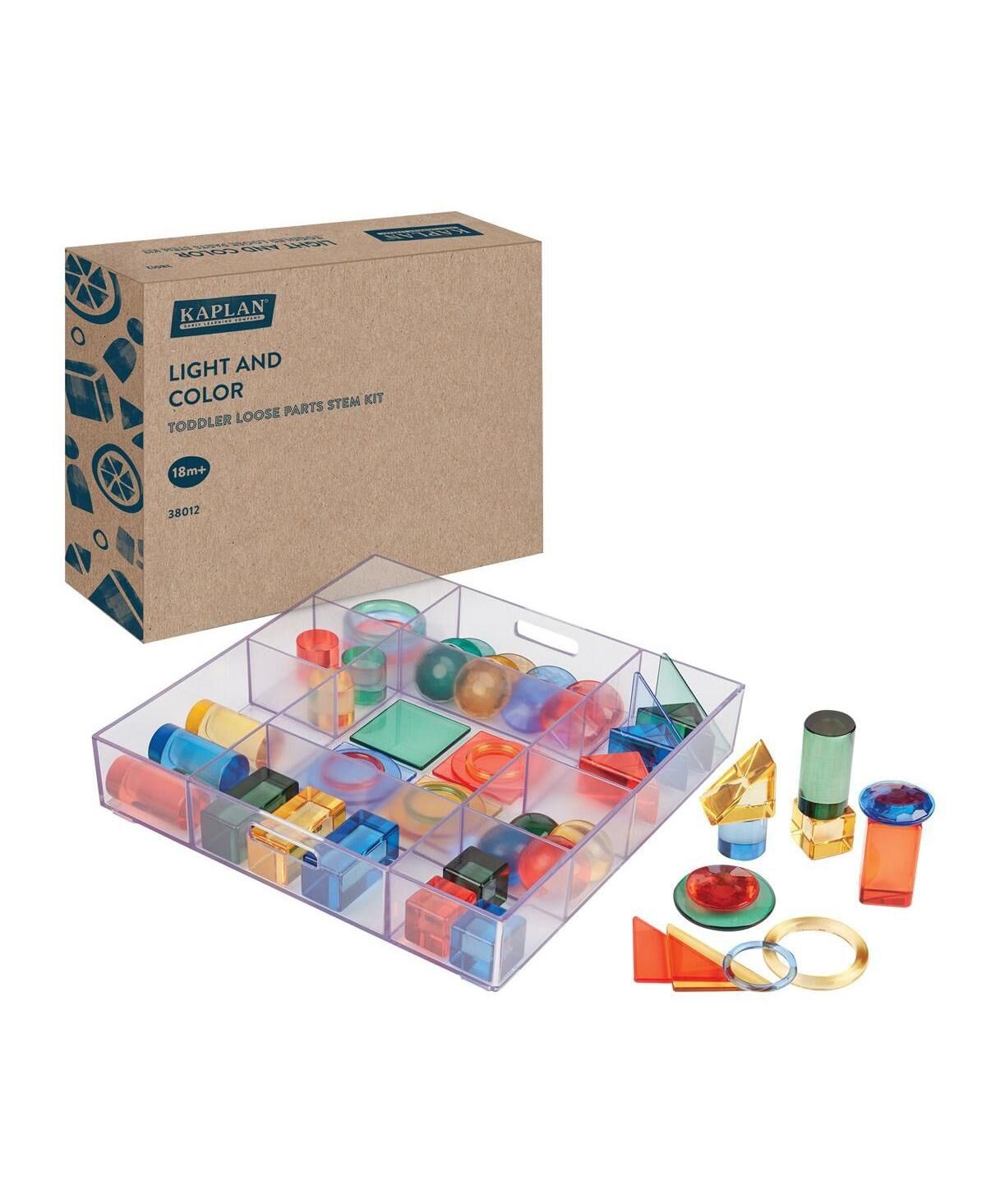 Kaplan Early Learning Light and Color: Toddler Loose Parts Stem Kit - Multicolored