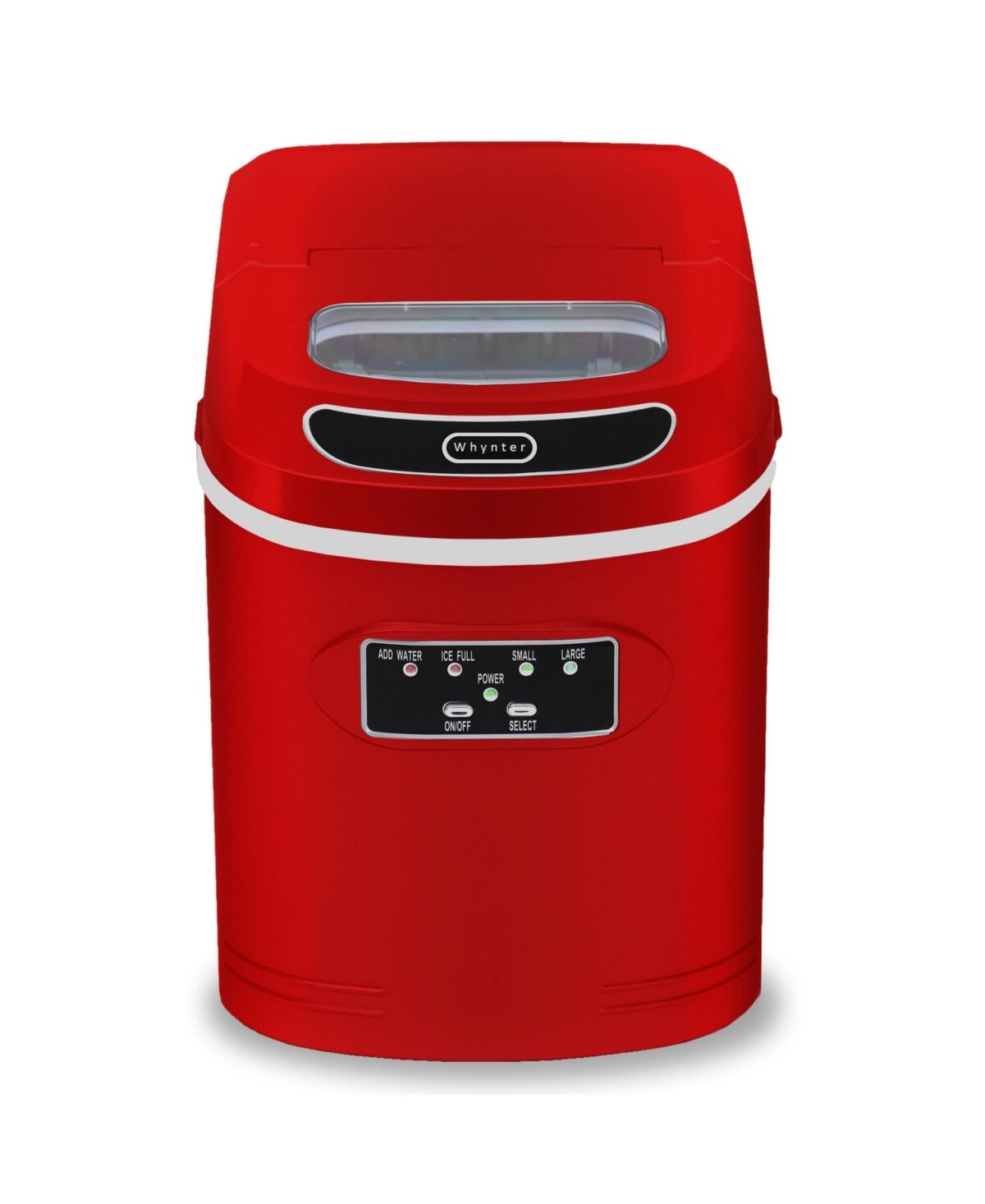 Whynter Compact Portable Ice Maker 27 lb capacity - Red - Red