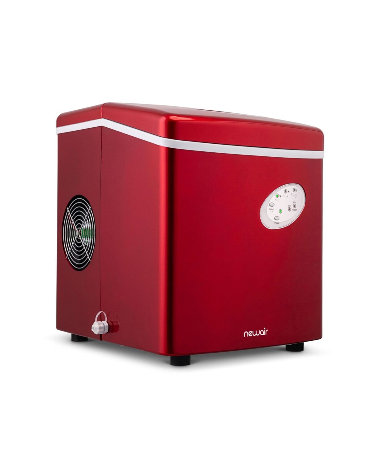 Newair Countertop Ice Maker, 28 lbs. of Ice a Day, 3 Ice Sizes, Bpa-Free Parts - Red