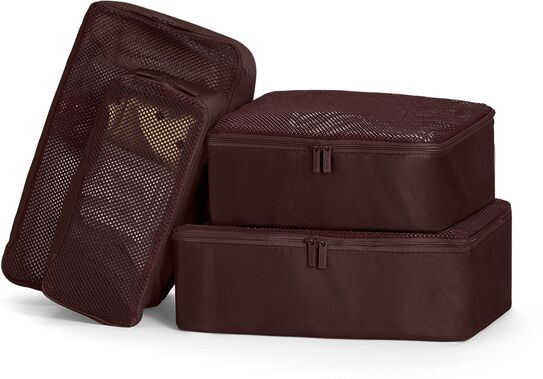 Away The Insider Packing Cubes (Set of 4) in Garnet