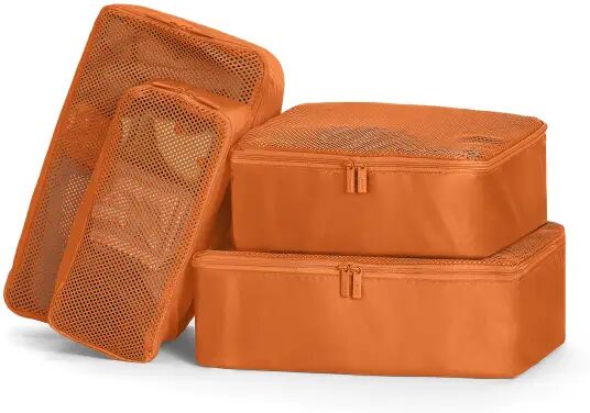 Away The Insider Packing Cubes (Set of 4) in Sorbet Orange