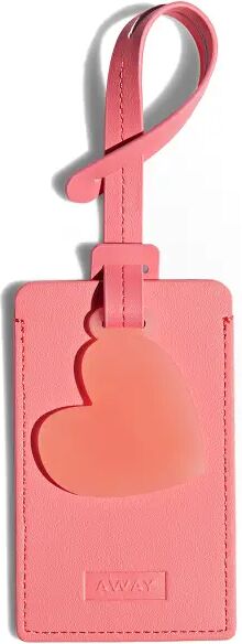 Away The Luggage Tag & Charm Duo in Pink Heart