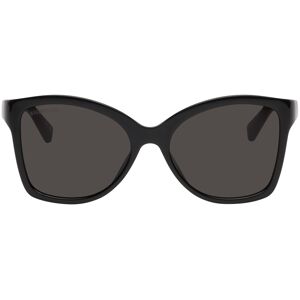 Balenciaga Black Cat-Eye Sunglasses  - BLACK-BLACK-GREY - Size: UNI - Gender: male