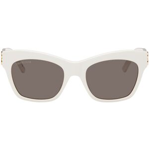 Balenciaga White Dynasty Butterfly Sunglasses  - WHITE-GOLD-GREY - Size: UNI - Gender: male