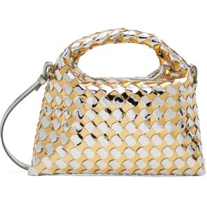 Bottega Veneta Silver & Gold Mini Hop Bag  - 8105 Silver Go/Sil - Size: UNI - Gender: female