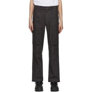 GR10K Grey Cotton Cargo Pants  - CONVOY GREY - Size: IT 46 - Gender: male