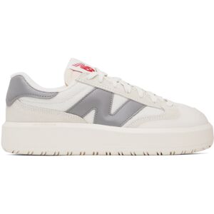 New Balance White & Gray CT302 Sneakers  - SEA SALT/SHADOW GREY - Size: US 8 - Gender: male