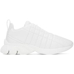 Burberry White Quilted Leather Classic Sneakers  - NEUTRAL WHITE - Size: IT 44.5 - Gender: male