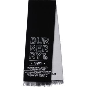 Burberry Kids Black Logo Sketch Scarf  - BLACK - Size: UNI - Gender: unisex