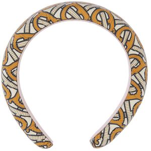 Burberry Kids Orange Monogram Print Headband  - ORANGE - Size: UNI - Gender: unisex