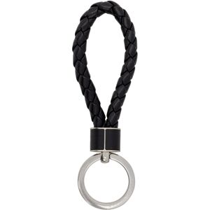 Bottega Veneta Black Lambskin Keychain  - 8803 BLACK SILVER - Size: UNI - Gender: male